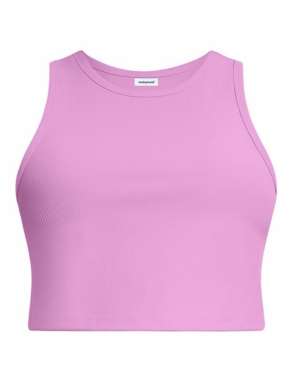 Maternity Cropped Racerback Tank Top - Picture 3 of 5